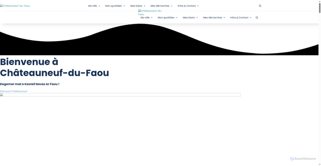 Security scan screenshot of https://chateauneufdufaou.bzh
