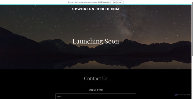 Security scan screenshot of https://www.upworkunlocked.com