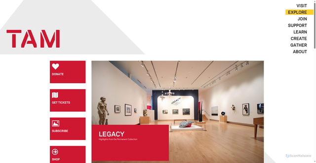 Security scan screenshot of https://www.tacomaartmuseum.org/