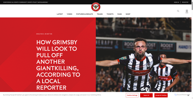 Security scan screenshot of https://www.brentfordfc.com/en/news/article/analysis-grimsby-town-v-brentford-carabao-cup-manchester-united