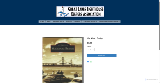 Security scan screenshot of https://www.gllka.org/product-page/mackinac-bridge