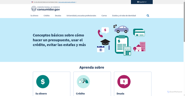 Security scan screenshot of https://consumidor.gov/