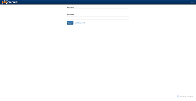 Security scan screenshot of https://a.clickcertain.com/
