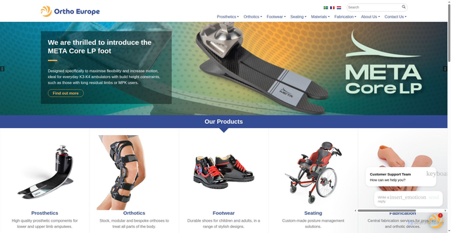 Security scan screenshot of https://www.ortho-europe.com