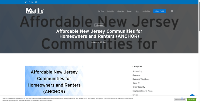 Security scan screenshot of https://www.maillie.com/affordable-new-jersey-communities-for-homeowners-and-renters-anchor/