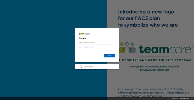 Security scan screenshot of https://centerlight-my.sharepoint.com
