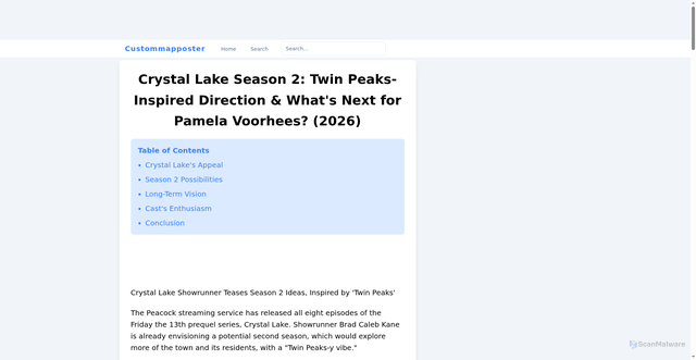 Security scan screenshot of https://fawleyresort.com/article/crystal-lake-season-2-twin-peaks-inspired-direction-what-s-next-for-pamela-voorhees