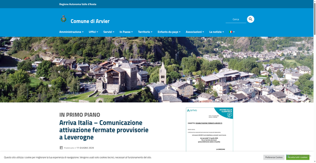 Security scan screenshot of https://www.arvier.eu