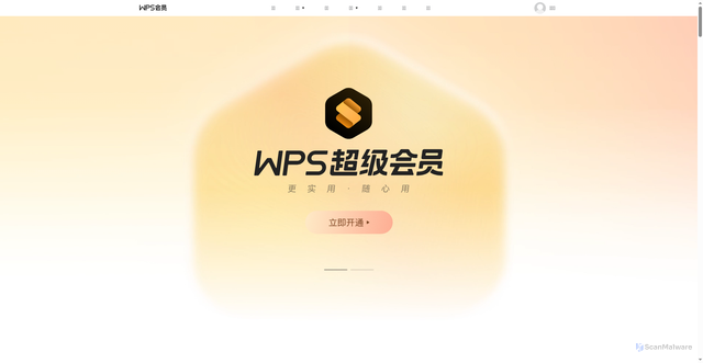 Security scan screenshot of https://pay.wps.cn