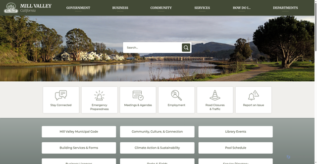 Security scan screenshot of https://cityofmillvalley.gov/