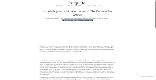 Security scan screenshot of https://cakrawalapixellab-dpet3uwhks0r.edgeone.app/21-details-you-might-have-missed-in-the-cabin-in-the-woods.html