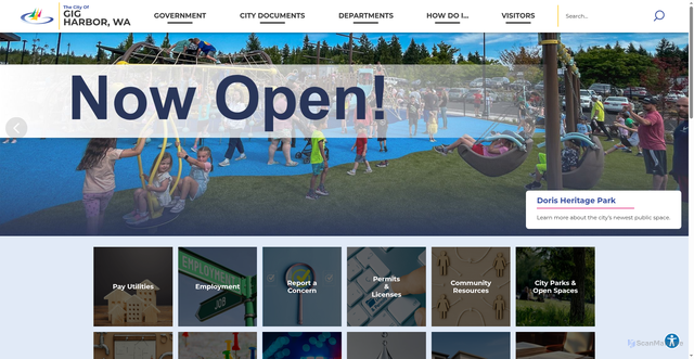 Security scan screenshot of https://gigharborwa.gov/