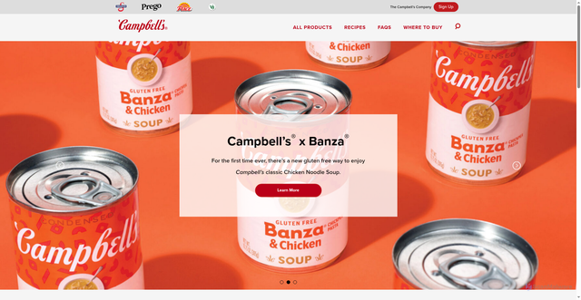 Security scan screenshot of https://www.campbells.com