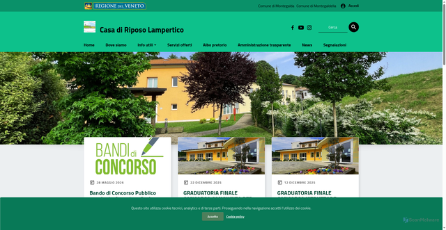Security scan screenshot of https://www.casadiriposolampertico.it