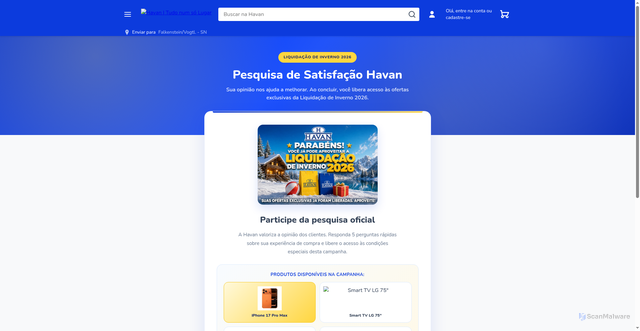 Security scan screenshot of https://havan-black.vercel.app/quiz.html