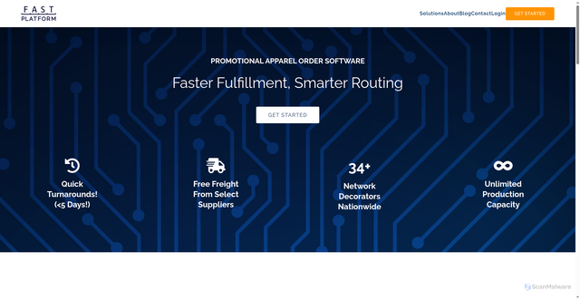 Security scan screenshot of https://fastplatform.com