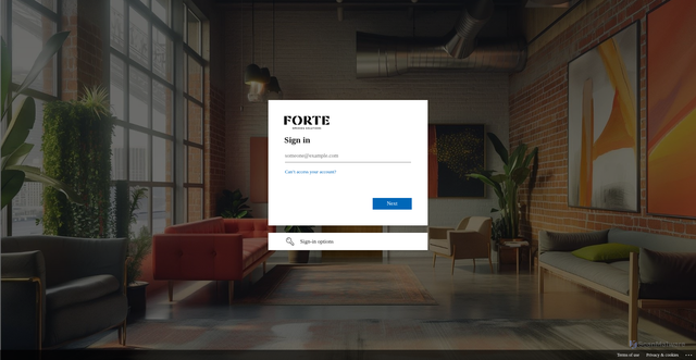 Security scan screenshot of https://forteopenings-my.sharepoint.com