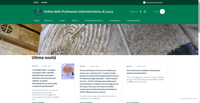 Security scan screenshot of https://WWW.opilucca.it