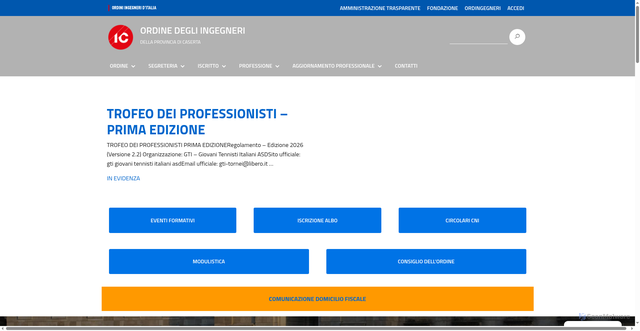 Security scan screenshot of https://caserta.ordingegneri.it/