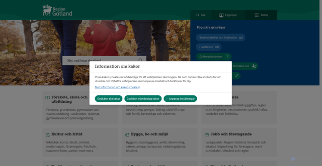 Security scan screenshot of https://gotland.se/