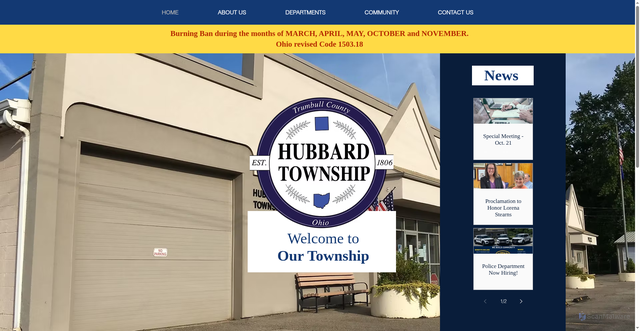 Security scan screenshot of https://www.hubbardtwpohio.gov/