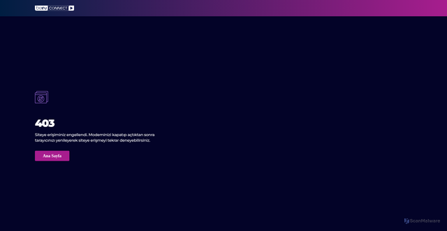 Security scan screenshot of https://beinconnect.com.tr
