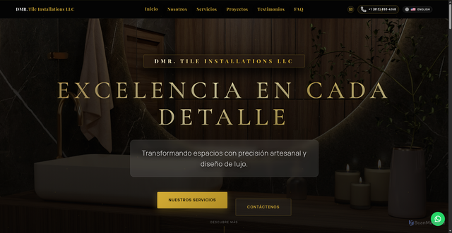Security scan screenshot of https://dmrtileinstallationsllc.com/index.html