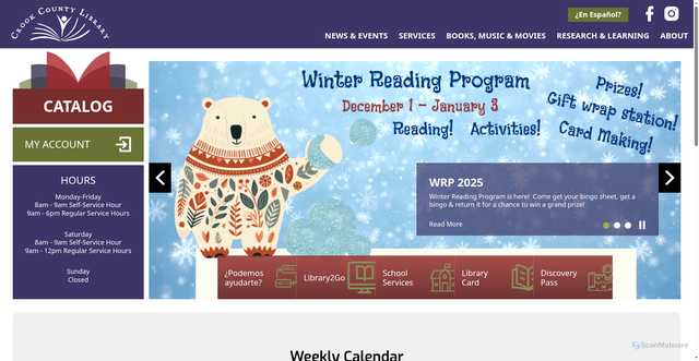 Security scan screenshot of https://www.crooklib.org/library