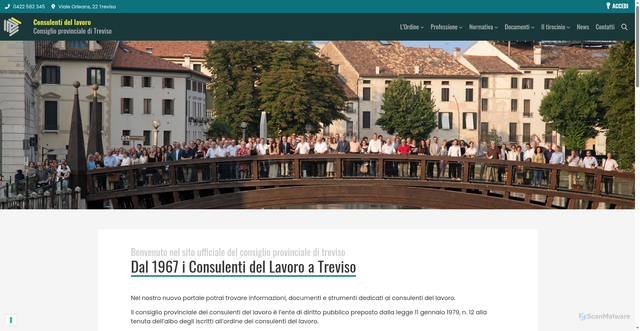 Security scan screenshot of https://www.consulentidellavoro.tv.it/