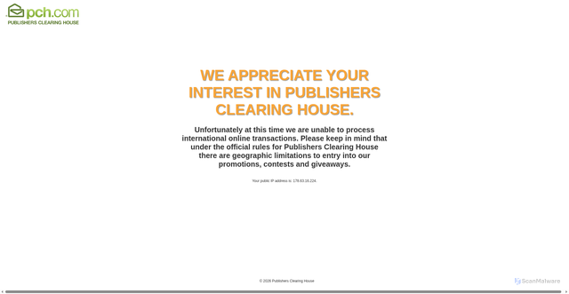 Security scan screenshot of https://pchassets.pch.com