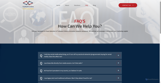 Security scan screenshot of https://truthsetsonline.com/?p=1112