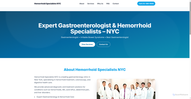 Security scan screenshot of https://expertgastroenterologisthemorrhoids-dpfostt5kile.edgeone.dev/