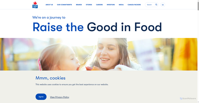 Security scan screenshot of https://www.mapleleaffoods.com/