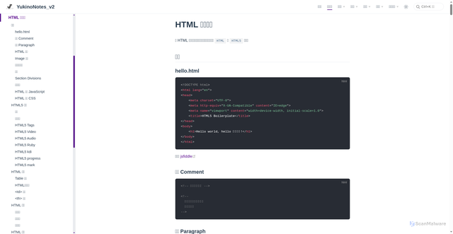 Security scan screenshot of https://documents-v2.pages.dev/cheatsheet/html