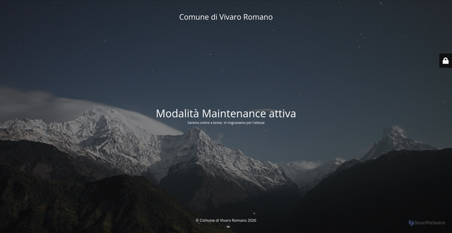 Security scan screenshot of https://www.comunevivaroromano.it