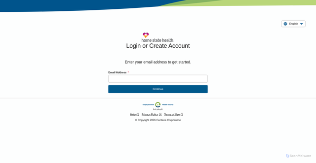 Security scan screenshot of https://provider.homestatehealth.com