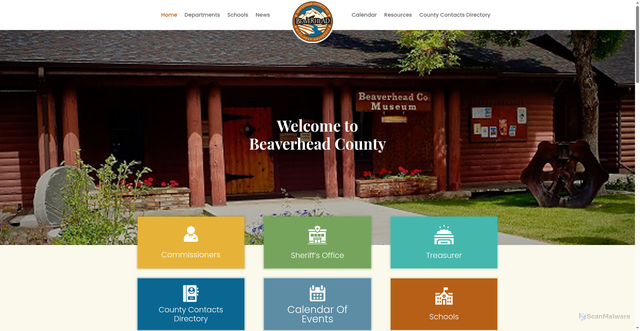 Security scan screenshot of https://beaverheadcountymt.gov/