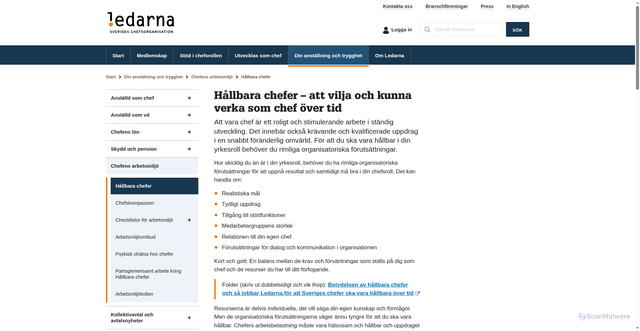 Security scan screenshot of https://hallbarachefer.nu