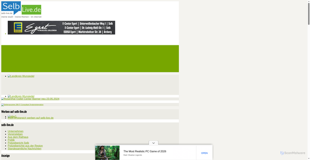 Security scan screenshot of https://www.hochfranken-live.de