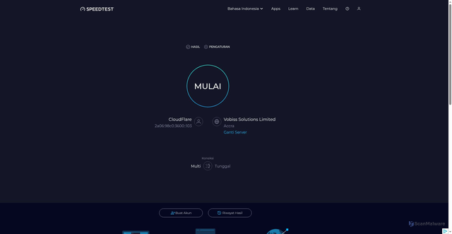 Security scan screenshot of https://qpq.pages.dev/id