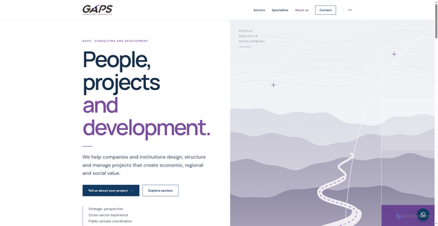 Security scan screenshot of https://gapsconsultores.pages.dev/en/?interes=urbano