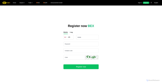Security scan screenshot of http://adfdf99.cc/Login/register