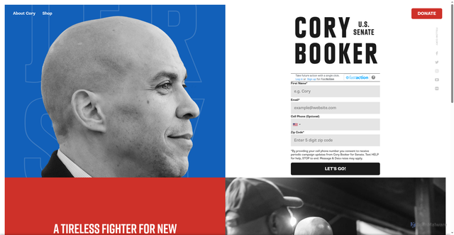 Security scan screenshot of https://corybooker.com/