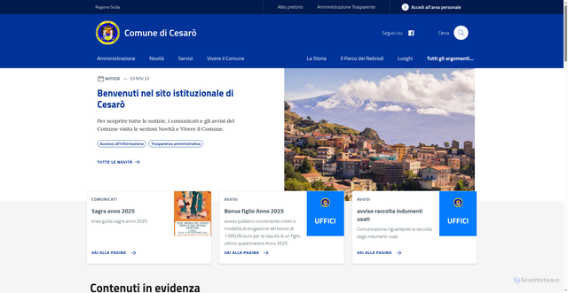 Security scan screenshot of ingestion.webanalytics.italia.it