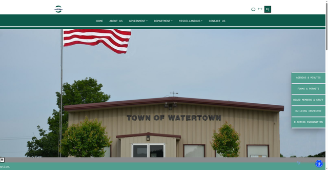 Security scan screenshot of https://townofwatertownwi.gov/