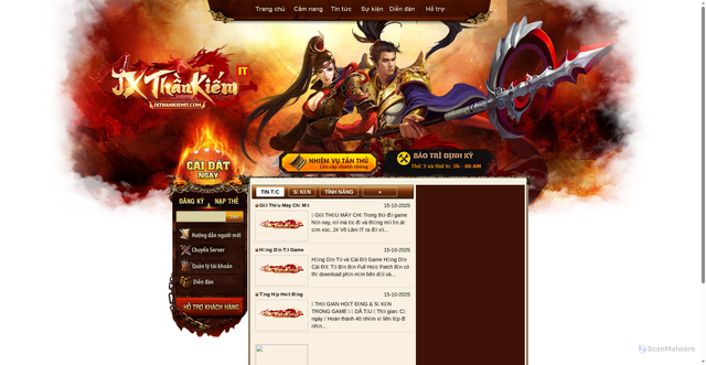 Security scan screenshot of https://jxthankiemit.com/