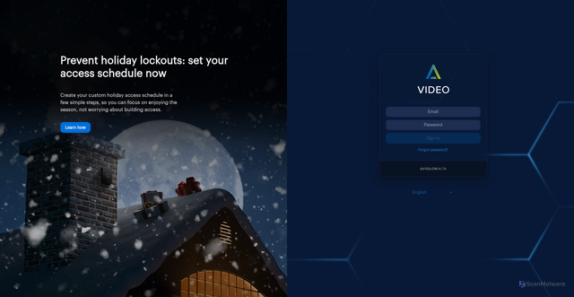 Security scan screenshot of https://tempeuhsd.us4.alta.avigilon.com