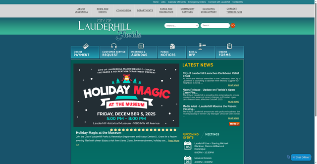 Security scan screenshot of https://www.lauderhill-fl.gov/