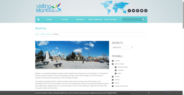 Security scan screenshot of http://www.visitingistanbul.com/besiktas.html