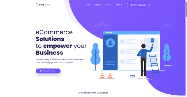 Security scan screenshot of https://risingsigma.com